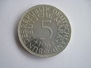 Münze Deutschland 5 DM 1965 J Silberadler, 625er Silber - Bremen