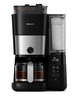Philips Kaffeemaschine mit Mahlwerk HD7888/01 All-in-1 Brew, Papierfilter 1x4, mit Smart Dosierung und Kaffeebohnenbehälter