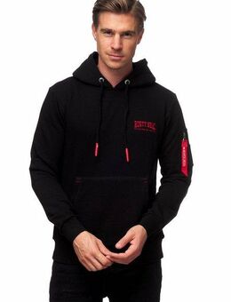 Rusty Neal Kapuzensweatshirt mit stylischer Ärmeltasche