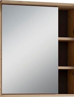 byLIVING Spiegelschrank Wellness (1-St) 60cm Badschrank mit LED-Leuchte, großem Spiegel und viel Stauraum