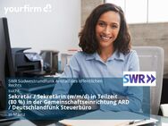 Sekretär / Sekretärin (w/m/d) in Teilzeit (80 %) in der Gemeinschaftseinrichtung ARD / Deutschlandfunk Steuerbüro - Mainz