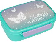 Scooli Lunchbox Brotzeitdose & Trinkflasche, Butterfly Wishes, Kunststoff, (Set, 2-tlg), mit Trinkflasche