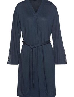 LASCANA Kimono, Kurzform, Viskose, Gürtel, mit langen Ärmeln und Spitzen-Details