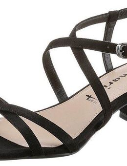 Tamaris Sandalette, Sommerschuh, Sandale, Blockabsatz, mit feinen Riemchen