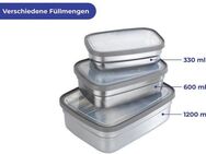 Maximex Lunchbox, Edelstahl, (Set, 3-tlg), Edelstahl