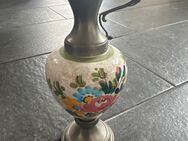 Antike Vase / Kanne aus Porzellan und Zinn - Belm