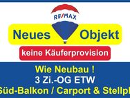 Keine Käuferprovision! Kaufen Sie ab € 599,- mtl.* / Wie Neu! 3 Zi.-OG ETW, Süd Balkon & Carport! - Mönchberg