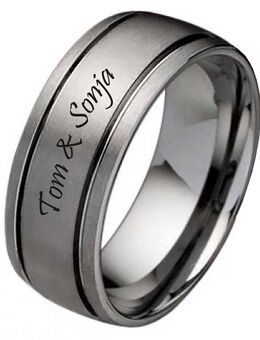 Herrenring Wolframring HW116 mit gratis Außengravur - Aholming