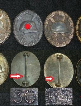 in Silber - Schwarz 4 Stück - Wesel