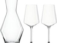 LEONARDO Gläser-Set PUCCINI, Kristallglas, (1 Karaffe, 2 Weingläser), 3-teilig