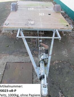 Plattformanhänger 1000kg ca 363 ( 179) x 198, Peitz, ZdR 159, ohne Brief, mit PAV/SR 1-3 M, ideal für TINY House, Quad Anhänger, Motorrad Anhänger etc. (Hobby 420 TM BJ 88) - Schotten Zentrum