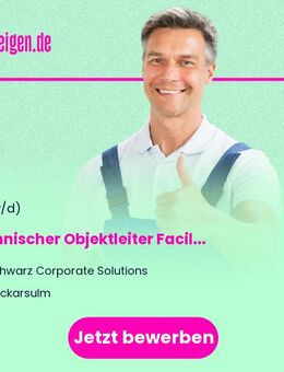 Technischer Objektleiter Facility Management Rosenberg Quartier (m/w/d) - Neckarsulm