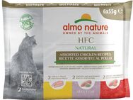 5 + 1 gratis! 6 x 55 g Almo Nature HFC Natural Pouch - Mixpaket Huhn (3 Sorten)