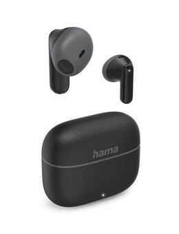 Hama Bluetooth Kopfhörer mit Mikrofon (True Wireless Headset, TWS Earbuds) In-Ear-Kopfhörer (Google Assistant, Siri)