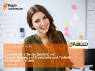 Content-Mitarbeiter (m/w/d) mit Spezialisierung auf Ersatzteile und Technik in Vollzeit / Teilzeit - Würselen