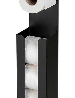 WENKO Toilettenpapierhalter Modell 2-in-1 Agira, zum Stellen oder Kleben, Platz für 3 Ersatzrollen