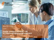 Dualer Student (w/m/d) – (M. Sc.) Nachhaltigkeitsmanagement - Düsseldorf