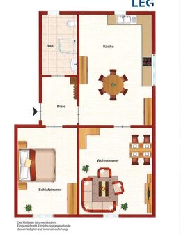 Demnächst frei! 2-Zimmer-Wohnung in Übach-Palenberg - Übach-Palenberg