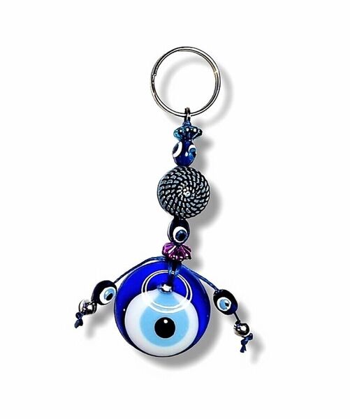 Schlüsselanhänger Blaue Auge Glas Nazar Boncuk