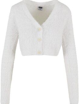 URBAN CLASSICS Strickjacke Urban Classics Damen Ladies Cropped Feather Cardigan (1-tlg)
