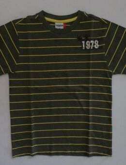 T-Shirt für Jungen der Marke Yigga Olive Gelb gestreift Gr. 140 zu verkaufen. - Bielefeld