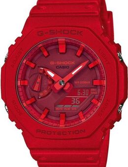 CASIO G-SHOCK Chronograph GA-2100-4AER, Quarzuhr,Armbanduhr,Herrenuhr,digital, bis 20 bar wasserd.Resinarmband