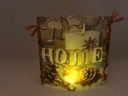 Stimmungslicht / Windlicht "Home" handmade NEU - Erkelenz