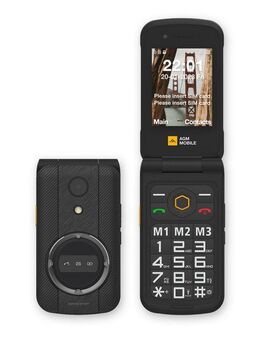 AGM by Beafon M8 (4G) Klapphandy (7,1 cm/2,8 Zoll, 2 MP Kamera, robustes Klapphandy, SOS-Notruftaste, 104 dB Lautsprecher, großer Akku)