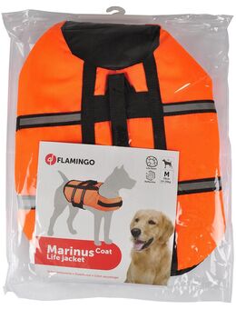 Flamingo Schwimmweste, orange - Größe M: ca. 35 cm Rückenlänge