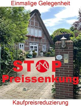 Kaufpreisreduzierung - Einmalige Gelegenheit - Fachwerk-Reetdachhaus mit Teich und Nebengebäuden! - Bassum