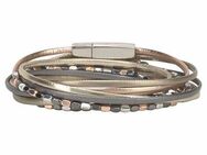 Firetti Wickelarmband mehrreihig, mit Elementen aus Metall