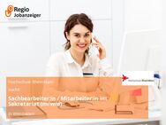 Sachbearbeiter:in / Mitarbeiter:in im Sekretariat (m/w/d) - Wiesbaden