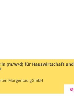 Mitarbeiter:in (m/w/d) für Hauswirtschaft und Raumpflege - Wiesloch