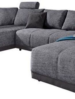 Jockenhöfer Gruppe Wohnlandschaft Orlando U-Form, B: 337 cm, mit Bettfunktion, Bettkasten, 2 Kopfstützen & 2 Zierkissen, Federkern