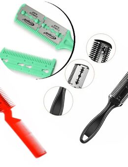 Kamm mit 2 Rasierklinge Haar verdünnen Trimmmesser Rasierkamm Effilierkamm 9,90€* - Villingen-Schwenningen