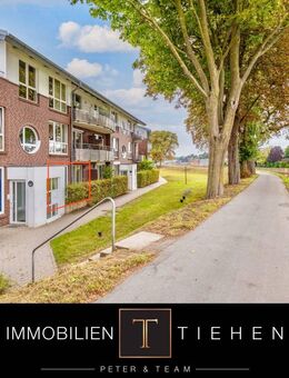Am Wasser wohnen, in der Tiefgarage parken: Erdgeschosswohnung am Deichort mit Tiefgaragenstellplatz - Meppen