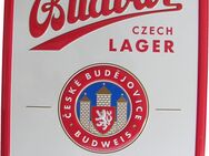 Budweiser Brauerei - Budvar Czech Lager - Blechschild 29,5 x 21 cm - Doberschütz