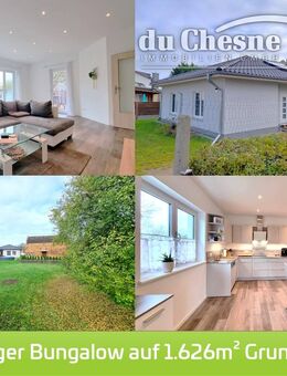 VERKAUFT Wunderschöner, gepflegter Bungalow (Bj 2020) auf großem, grünen 1.620m² Grundstück - Zossen