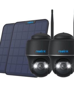Reolink Überwachungskamera Set 2xArgus Series B430-B Battery-WiFi +2x Solar Panel 2-B (Außenbereich)