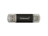 Intenso Twist Line 64 GB USB-Stick (USB 3.2, Lesegeschwindigkeit 70,00 MB/s, USB-A und USB-C Anschluss)