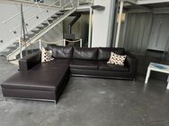 Designer Leder Sofa Garnitur - Nürnberg