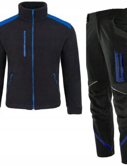 Premium ARBEITSHOSE mit Jacke Set für Montagearbeiter blau Set2 - Wuppertal