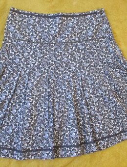 NEU * Blumen * Blüten * Flower- Power * Pailletten- Stickerei * Baumwolle * A-Linie * Falten * Midi * Rock "ESPRIT" Gr. 38- 40, 42/ S- M * rauch- blau * braun * natur-weiß * - Riedlingen
