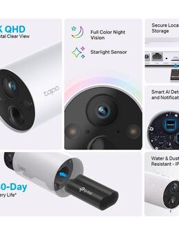 tp-link Überwachungskamera Tapo C420S2 Smartes 2-Kamera-System (Außenbereich)