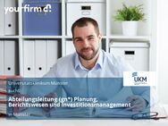 Abteilungsleitung (gn*) Planung, Berichtswesen und Investitionsmanagement - Münster