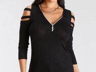 Melrose 3/4-Arm-Shirt 3/4-Ärmel, figurbetonte Passform, mit modischen Cut-Outs