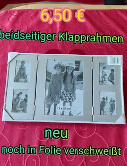 beidseitiger Klapprahmen, Silberrand - Immenhausen