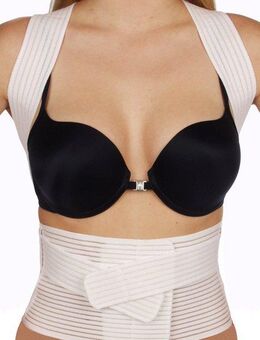 Hydas Bauch- und Rückenstützgürtel mit Geradehalter, korrigiert schlechte Körperhaltung, zur Unterstützung der Bauch- und Rückenmuskulatur