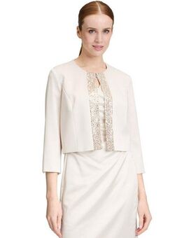 Vera Mont Jackenblazer Vera Mont Damen Blazer-Jacke mit Glanzeffekt Materialmix
