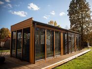 Gartenhaus SPA Sauna Dusche Grillplatz Lounge L800cm Fichte - Rietberg